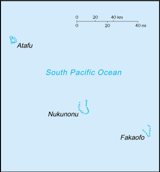 A map of Tokelau