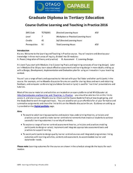File:Final2016 Learning and Teaching in Practice Course outline.pdf
