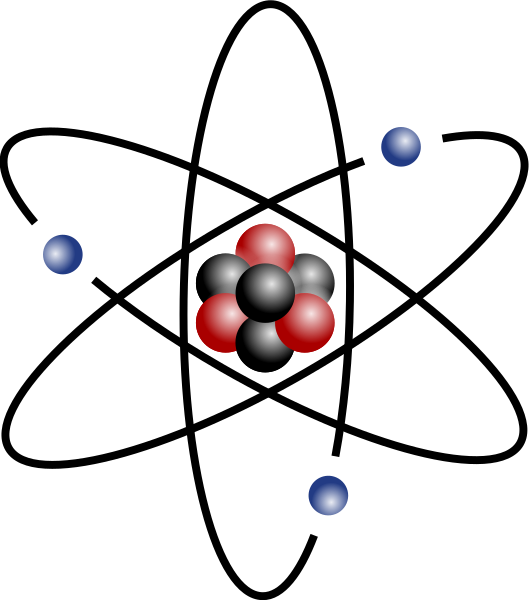 File:Stylised atom with three Bohr model orbits and stylised nucleus.svg
