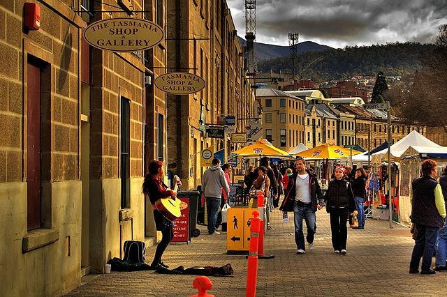Salamanca Market Hobart Tasmania
