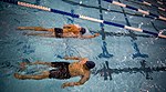 US Navy 100511-N-6932B-001 Navy competitors swim warm-up laps while practicing for upcoming swimming competitions at the inaugural Warrior Games in Colorado Springs, Colo.jpg